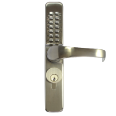 CODELOCKS CL0460 Series Narrow Style Digital Lock 0460 Screw In Cylinder - Satin Chrome