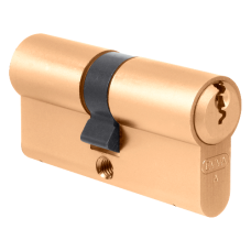 EVVA A5 DZ Off-Set Euro Double Cylinder 102mm 46-56 41-10-51 Keyed To Differ  - Polished Brass