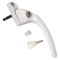 HOPPE UPVC Espag Handle Cranked Right Handed  - White