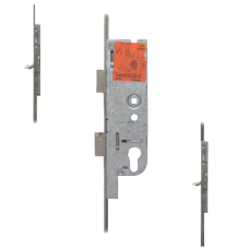 FERCO Tripact Lever Operated Latch & Deadbolt 20mm Faceplate - 2 Small Hook 40/70