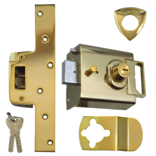 Banham L2000 Rimlock 96mm  - Polished Brass