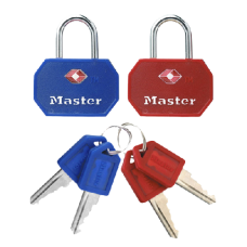 MASTER LOCK 4681 KA Pair Of TSA Luggage Locks 32mm Keyed Alike 