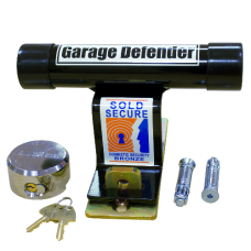 PJB 301 Garage Defender  With Padlock - Black