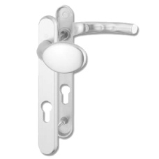 HOPPE  Atlanta UPVC Lever / Moveable Pad Door Furniture 77G/3831N/1710 92mm Centres  - White