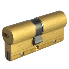 CISA Astral S Euro Double Cylinder 70mm 30/40 25/10/35 Keyed To Differ  - Polished Brass