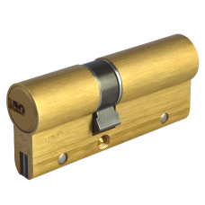 CISA Astral S Euro Double Cylinder 80mm 30/50 25/10/45 Keyed To Differ  - Polished Brass