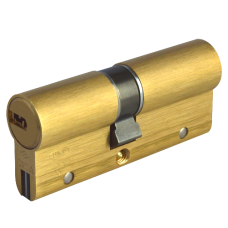 CISA Astral S Euro Double Cylinder 80mm 35/45 30/10/40 Keyed To Differ  - Polished Brass