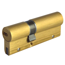 CISA Astral S Euro Double Cylinder 90mm 30/60 25/10/55 Keyed To Differ  - Polished Brass