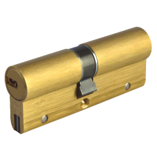 CISA Astral S Euro Double Cylinder 90mm 40/50 35/10/45 Keyed To Differ  - Polished Brass