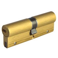 CISA Astral S Euro Double Cylinder 100mm 50/50 45/10/45 Keyed To Differ  - Polished Brass