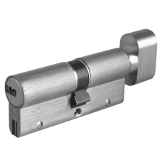 CISA Astral S Euro Key & Turn Cylinder 80mm 45/T35 40/10/T30 Keyed To Differ  - Nickel Plated
