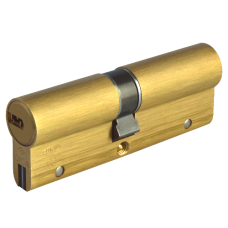 CISA Astral S Euro Double Cylinder 100mm 45/55 40/10/50 Keyed To Differ  - Polished Brass