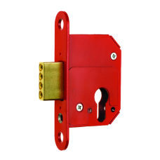 ERA 263 & 363 Fortress BS Euro Deadlock With Cylinder 64mm Keyed To Differ  - Satin Chrome