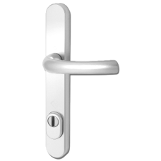 HOPPE Door Furniture PAS24 Altanta 92mm Centres 215mm Screw Centres  - White