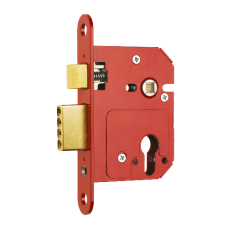 ERA 334 Fortress Fortress BS BS Euro Keyless Egress Key & Turn Sashlock With Cylinder 76mm  - Polished Brass