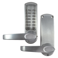 CODELOCKS CL610 Series Digital Lock With Tubular Latch CL610 Without Passage Set - Stainless Steel