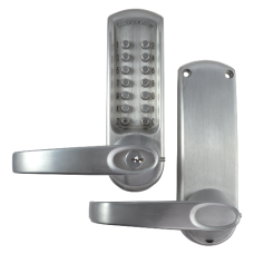 CODELOCKS CL610 Series Digital Lock With Tubular Latch CL615 With Passage Set - Stainless Steel