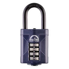 SQUIRE CP50 Series 50mm Steel Shackle Combination Padlock 38mm Long Shackle 