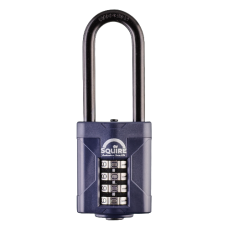 SQUIRE CP50 Series 50mm Steel Shackle Combination Padlock 64mm Long Shackle 