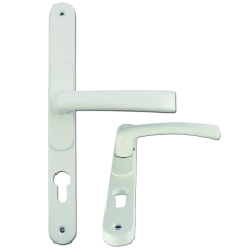 FLEXI UPVC Lever Door Furniture 59mm 96mm Centres  - White