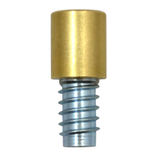 BRAMAH R1 ROLA Sash Window Stop 19mm R1/02B 1 Lock & 1 Insert - Polished Brass