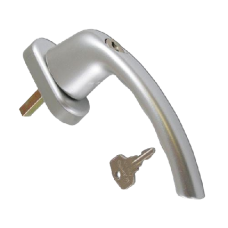 HOPPE UPVC Espag Handle Inline 0710S/U26  - Silver