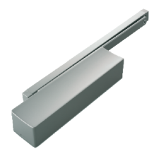 BRITON 2720BD Size 2-5 Overhead Side Channel Door Closer 2720BD Pull - Silver Enamelled