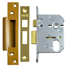 ERA 224 & 324 Dual Profile Sashcase 76mm  - Polished Brass