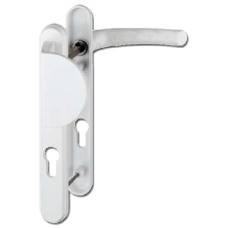 HOPPE UPVC Lever / Fixed Pad Door Furniture 554/3360N 92mm Centres  - White