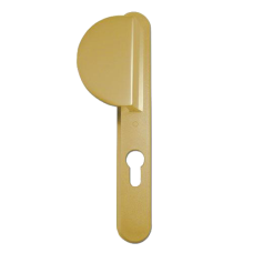HOPPE UPVC Lever / Fixed Pad Door Furniture 554/3360N 92mm Centres  - Gold