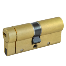 CISA Astral S24 QD Euro Double Cylinder 70mm 35/35 30/10/30 Keyed To Differ  - Polished Brass