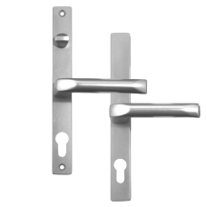 HOPPE UPVC Lever Door Furniture To Suit Fullex c/w Snib 68mm Centres  - Silver