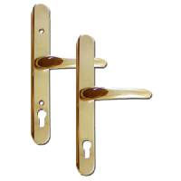 YALE UPVC Lever Door Furniture - Retro 92mm Centres GOLD  - Gold