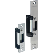 ALPRO AL110 Series 12V/24V DC Mortice Release F/L Long Faceplate Timber - Stainless Steel