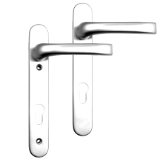 MILA Prolinea 92 Lever/Lever UPVC Furniture - 220mm Backplate  - Chrome Plated