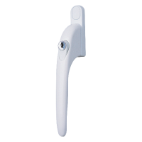 SECURISTYLE Virage In Line Espag Handle 40mm Locking  - White