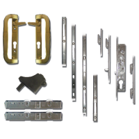 MILA Fearless Complete Patio Lock Door Kit  - Gold