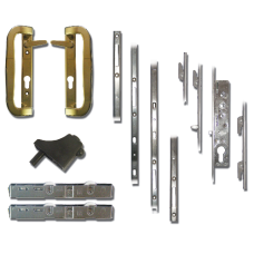 MILA Fearless Complete Patio Lock Door Kit  - Gold