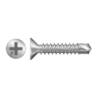 RAPIERSTAR Self Drill Screws For Reinforced UPVC - Countersunk 3.9mm x 32mm Qty 1000 - Zinc Plated