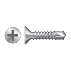 RAPIERSTAR Self Drill Screws For Reinforced UPVC - Countersunk 4.8mm x 25mm Qty 1000 - Zinc Plated