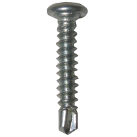 RAPIERSTAR Self Drill Screws For Reinforced UPVC - Pan Head 4.3mm x 25mm Qty 1000 - Zinc Plated