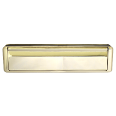 FAB & FIX Nu-Mail UPVC Letter Box 20-40 - 310mm Wide  - Gold