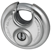 ABUS 26 Series Solid Lock Body Diskus Discus Padlock 71mm Keyed To Differ 26/70  - Hardened Steel