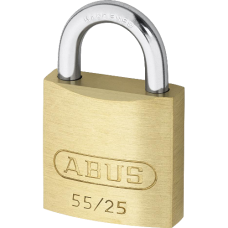 ABUS 55 Series  Open Shackle Padlock 24mm Keyed Alike 5251 55/25  - Brass