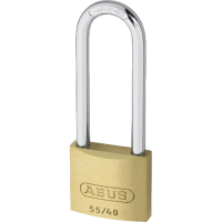 ABUS 55 Series  Long Shackle Padlock 38mm Keyed Alike 5401 55/40HB63  - Brass