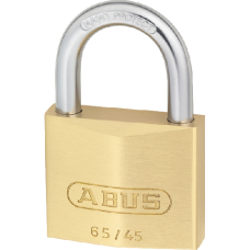 ABUS 65 Series  Open Shackle Padlock 45mm Keyed To Differ 65/45  - Brass