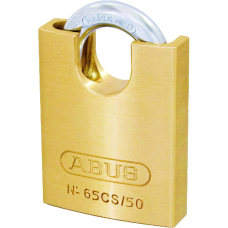 ABUS 65 Series  Closed Shackle Padlock 50mm KD 65CS/50  - Brass