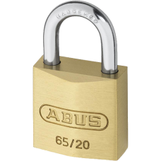 ABUS 65 Series  Open Shackle Padlock 20mm Keyed To Differ 65/20  - Brass