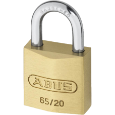 ABUS 65 Series  Open Shackle Padlock 20mm Keyed Alike 6204 65/20  - Brass