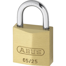 ABUS 65 Series  Open Shackle Padlock 25mm Keyed Alike 6254 65/25  - Brass